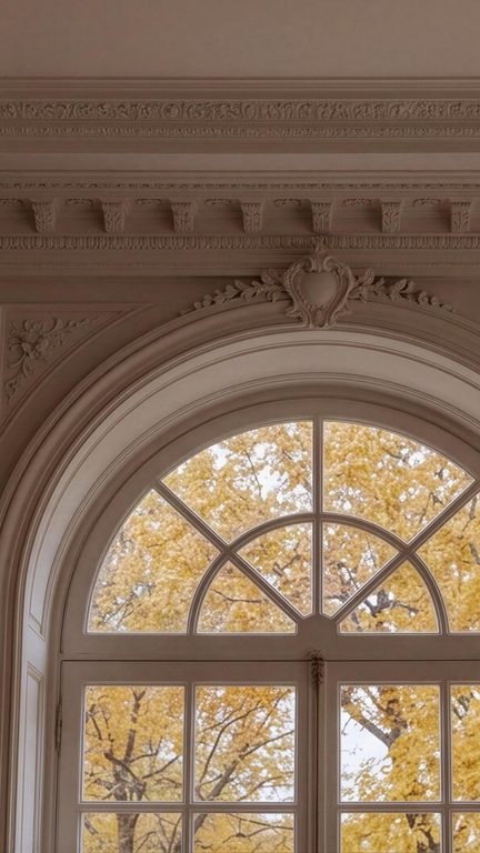 Arched window detail
