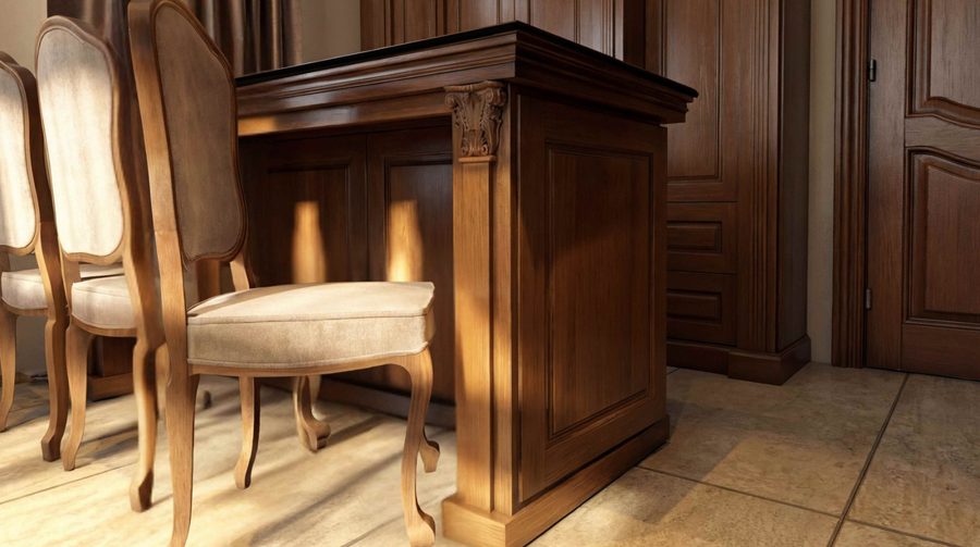 Walnut kitchen overview